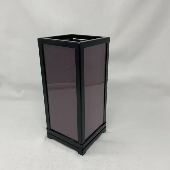 PartyLite - Purple Zen Tealight Holder (10" tall) Lantern - Picture 4 of 10